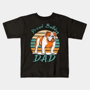 Bulldog Dad Funny Dog Lover Gift Kids T-Shirt